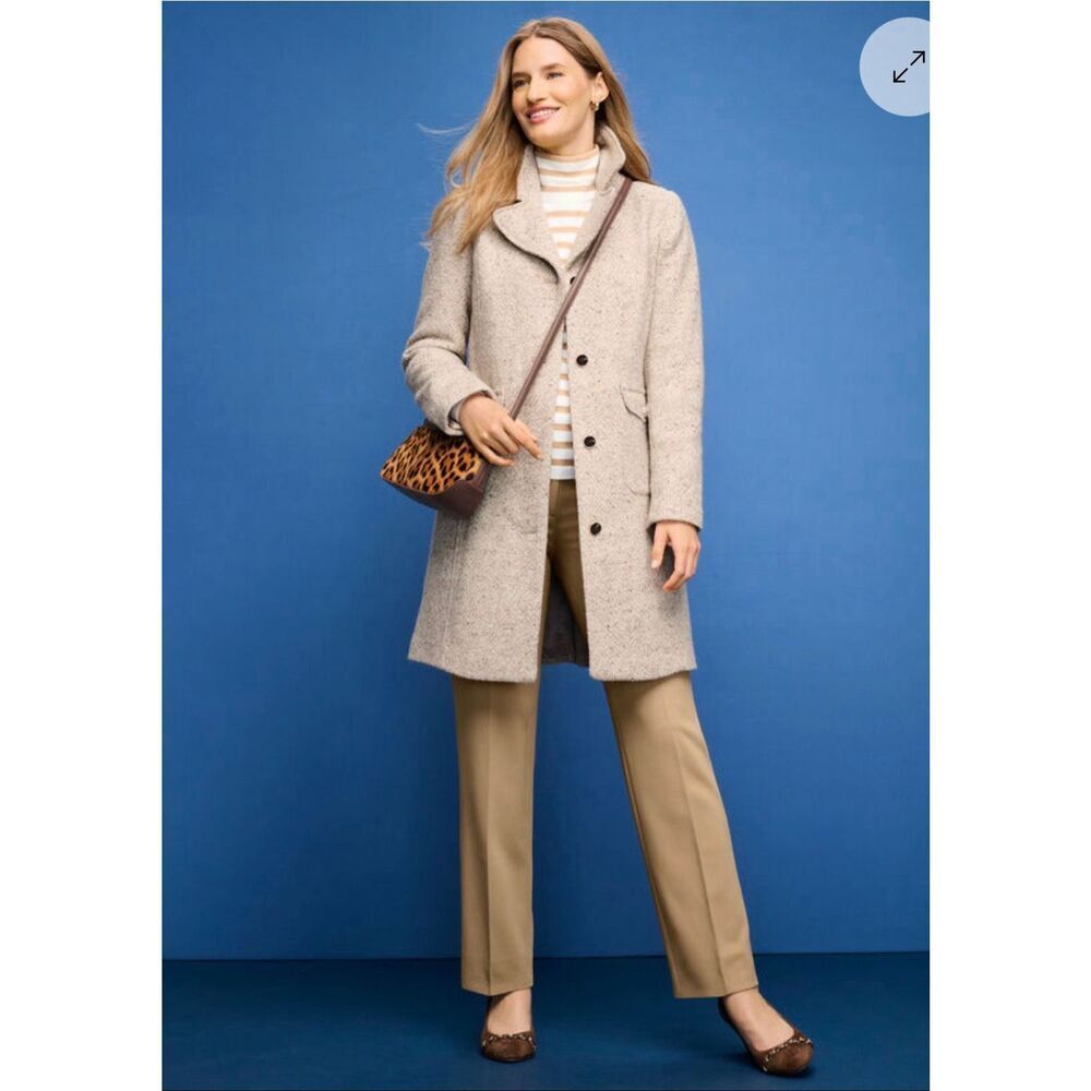 Talbots Wool blend Donegal Coat P